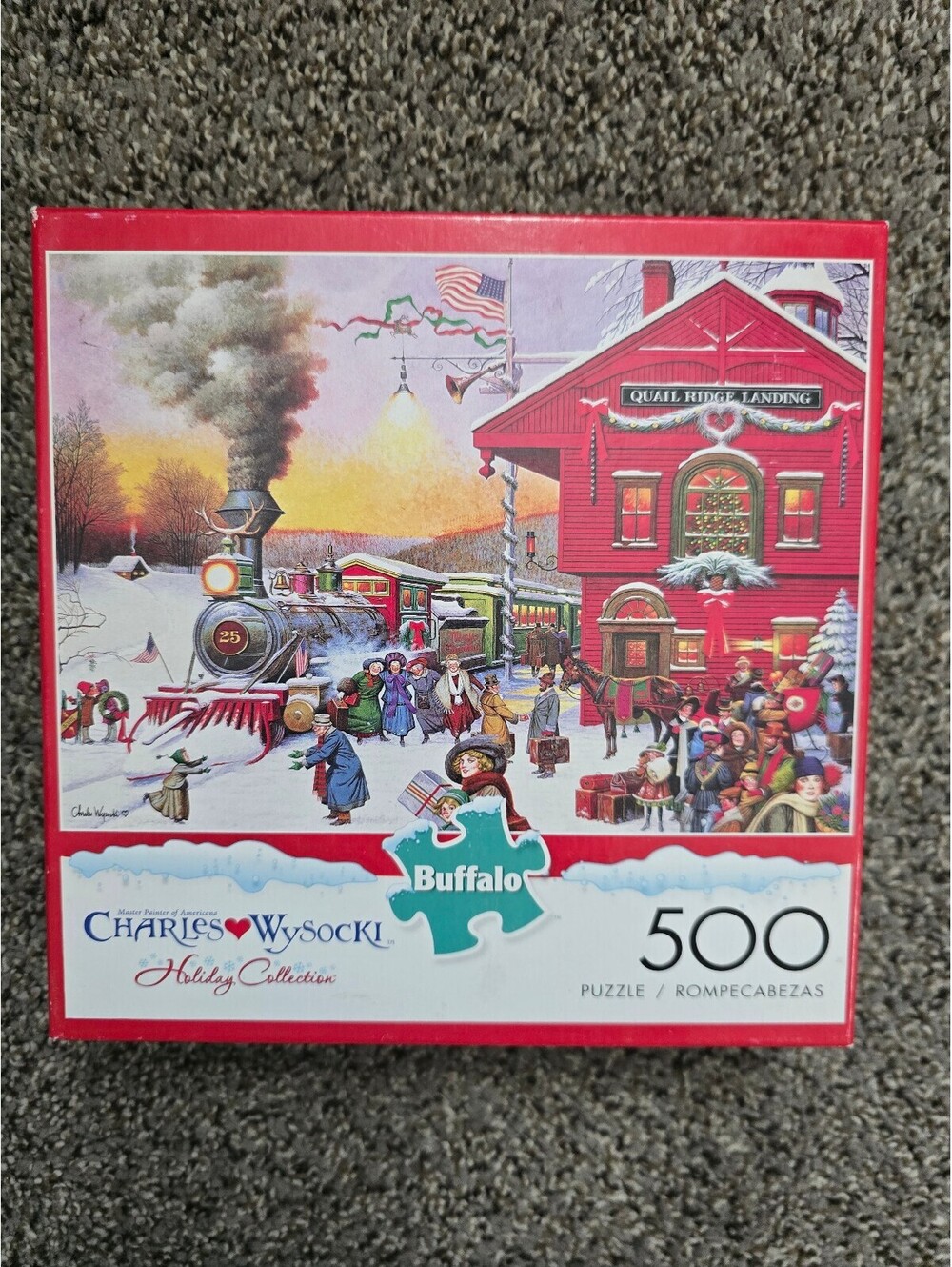Buffalo Games Charles Wysocki Holiday Collection 500 Piece Puzzle